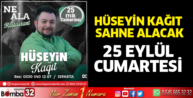Hüseyin Kağıt sahne alacak