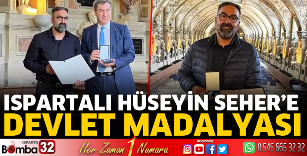 Hüseyin Seher’e Bavyera’dan Devlet Madalyası