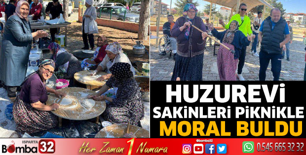 Huzurevi sakinleri piknikle moral buldu