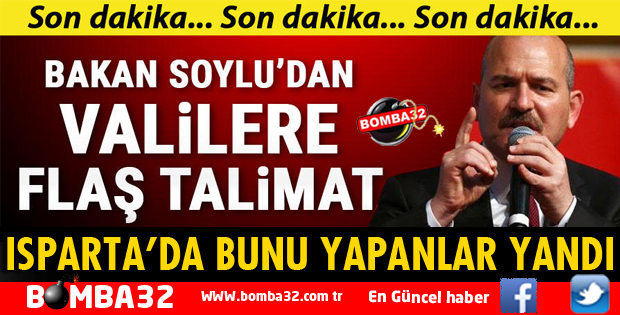 İçişleri Bakanlığı'ndan valilere talimat