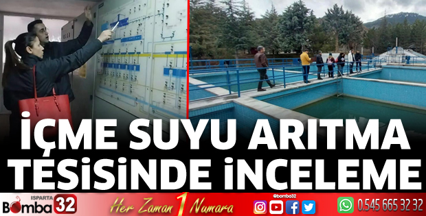 İçme suyu arıtma tesisinde inceleme 