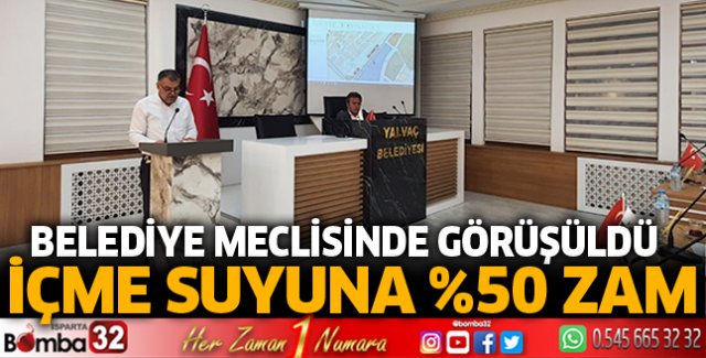 İçme suyuna Yüzde 50 zam