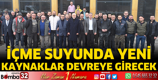 İçme suyunda yeni kaynaklar devreye girecek
