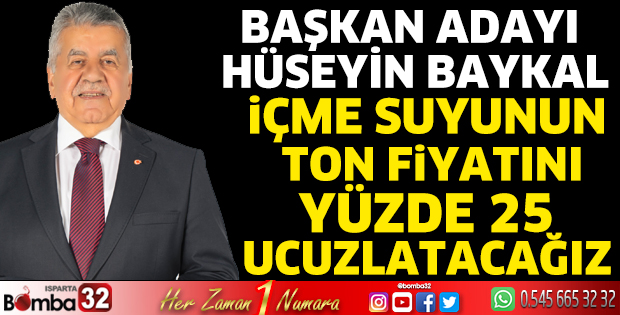 İçme suyunun ton fiyatını yüzde 25 ucuzlatacağız 
