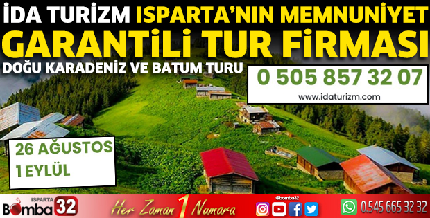 İDA Turizm Isparta’nın memnuniyet garantili tur firması
