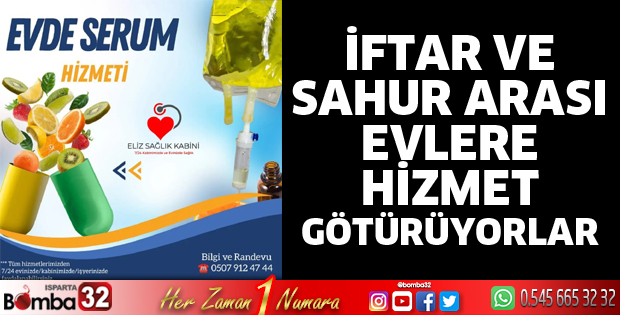 İftar ve sahur arası evlere hizmet götürüyorlar