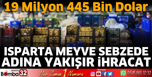 İhracatta meyve sebze başarısı