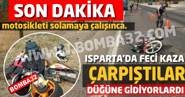 İki motosiklet çarpıştı: 2 yaralı