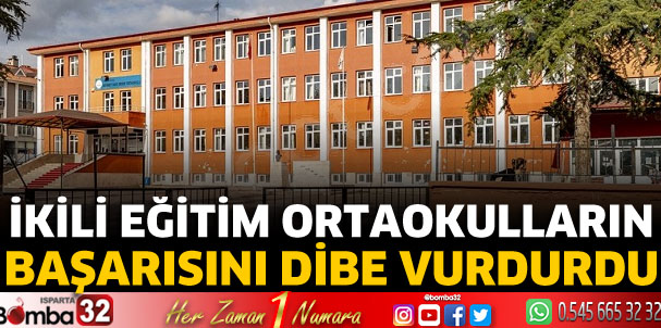 İkili eğitim ortaokulların başarısını dibe vurdurdu