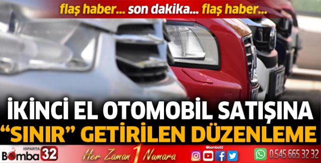 İkinci el otomobil satışına sınır getiren düzenleme