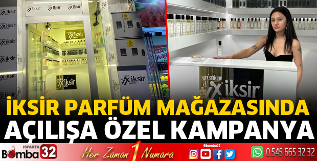 İksir parfüm mağazasında açılışa özel kampanya