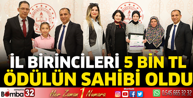 İl birincileri ödüllerini aldı