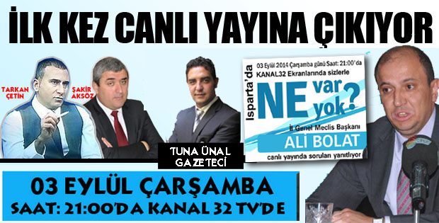 İL GENEL MECLİS BAŞKANI CANLI YAYINA ÇIKIYOR
