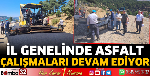 İl genelinde asfalt çalışmaları devam ediyor