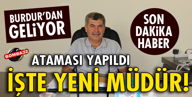 İL GIDA TARIM VE HAYVANCILIK İL MÜDÜRÜ MEHMET TUĞRUL OLDU