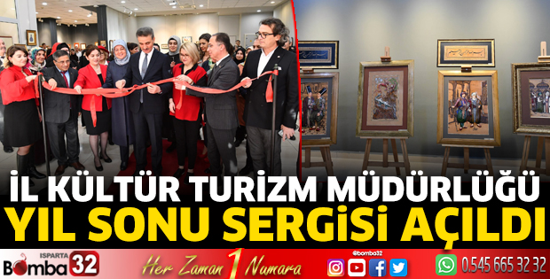 İl Kültür Turizm Müdürlüğü yıl sonu sergisi açıldı