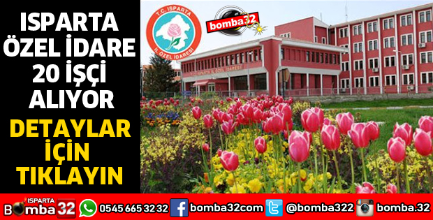 İL ÖZEL İDARE 20 İŞÇİ ALACAK