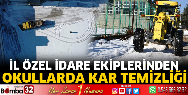 İl Özel İdare ekipleri okulları eğitime hazırlıyor