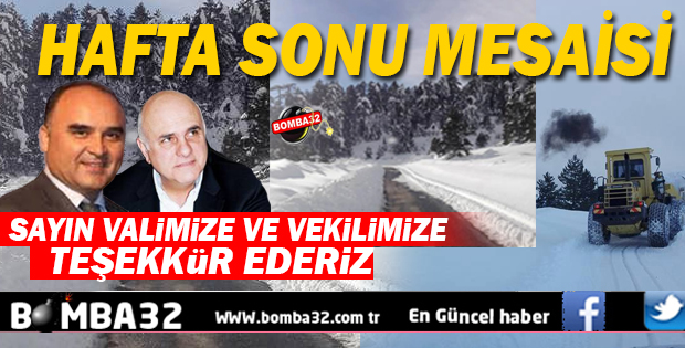 İL ÖZEL İDAREDE HAFTA SONU MESAİSİ 
