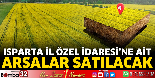İl Özel İdaresi'ne ait arsalar satılacak 