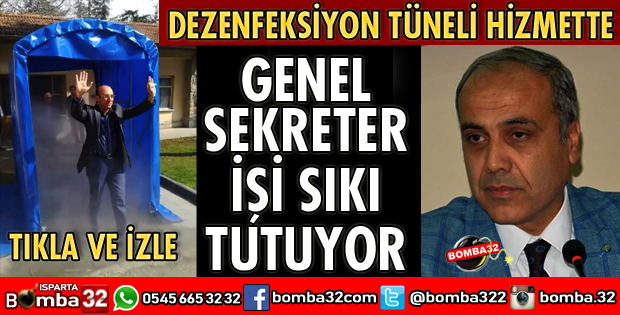 İL ÖZEL İDAREYE DEZENFEKSİYON TÜNELİ