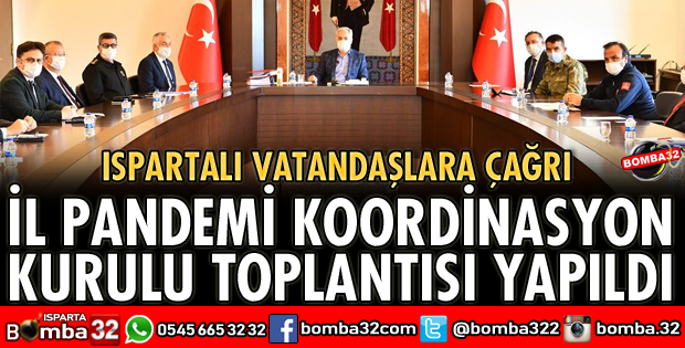 İL PANDEMİ KOORDİNASYON KURULU TOPLANTISI YAPILDI