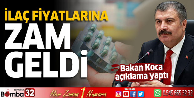 İlaç fiyatlarına zam geldi