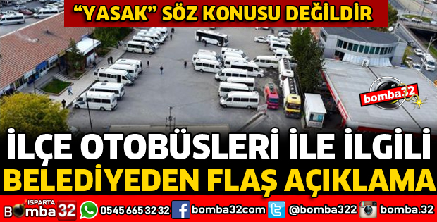 İLÇE OTOBÜSLERİ İÇİN ORTAYA ÇIKAN İDDİALARA CEVAP