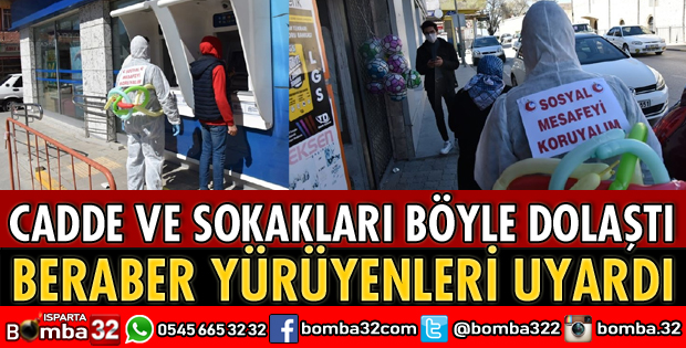 İLÇEYİ BÖYLE DOLAŞTI