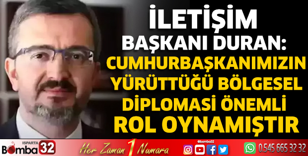 İletişim Başkanı Duran'dan açıklamalar