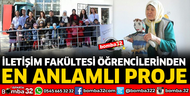 İLETİŞİM FAKÜLTESİ ÖĞRENCİLERİNDEN ANLAMLI PROJE