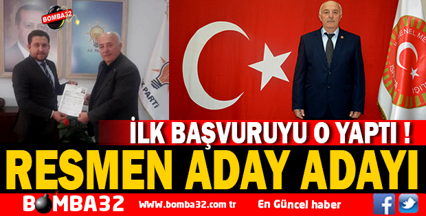 İLK BAŞVURUYU O YAPTI !