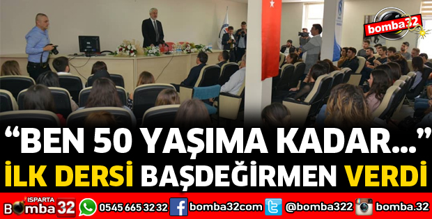 İLK DERSİ BAŞKAN BAŞDEĞİRMEN VERDİ
