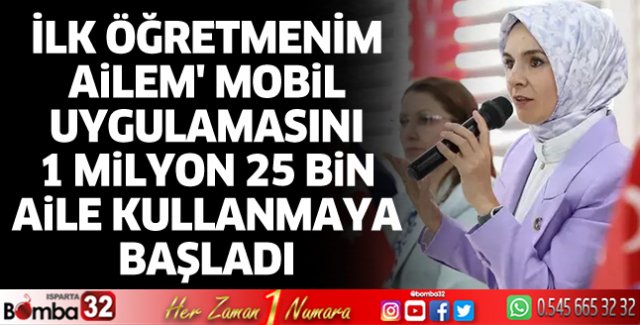 İlk Öğretmenim Ailem mobil uygulaması
