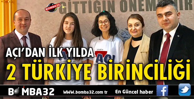 İLK YILDA 2 TÜRKİYE BİRİNCİLİĞİ
