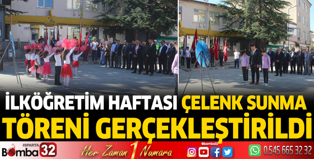 İlköğretim Haftası çelenk sunma töreni gerçekleştirildi