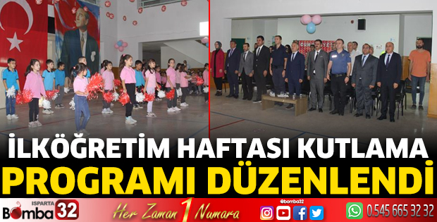 İlköğretim Haftası kutlama programı düzenlendi