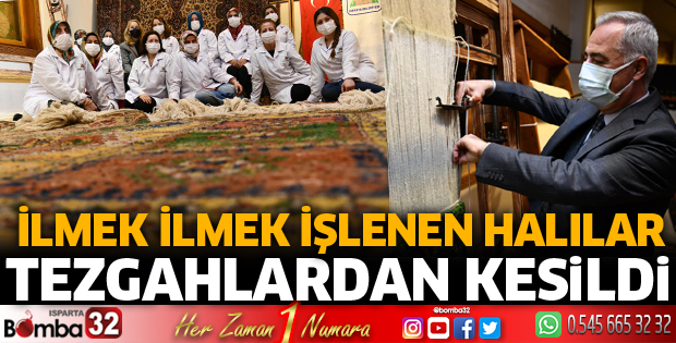 İlmek İlmek İşlenen Halılar Tezgahlardan Kesildi