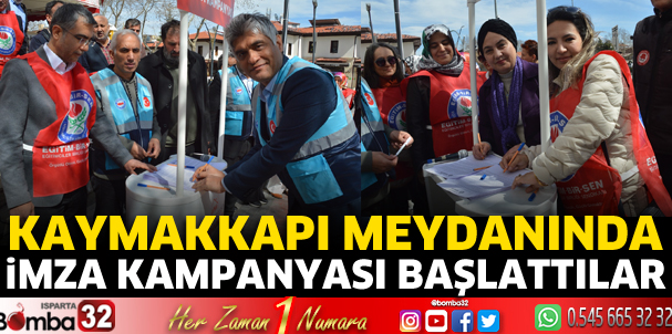 İmza kampanyası başlattılar 