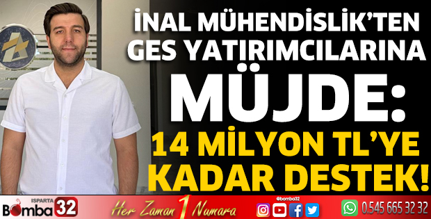 İnal Mühendislik’ten GES Yatırımcılarına Müjde