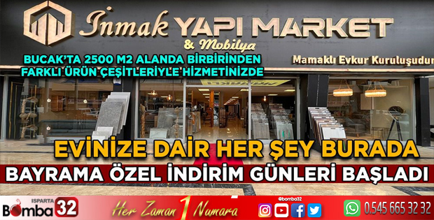 İNMAK Yapı Market Mobilya'dan Bayram İndirimi