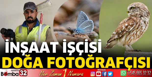 İnşaat işçisi doğa fotoğrafçısı