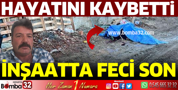 İnşaat işçisinin acı sonu