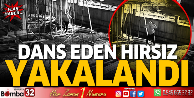 İnşaattan demir çalarken dans eden şüpheli yakalandı