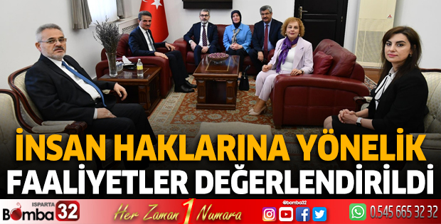İnsan haklarına yönelik faaliyetler değerlendirildi