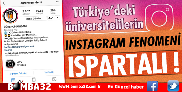 İNSTAGRAM FENOMENİ ISPARTALI!