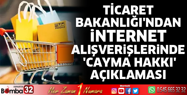 İnternet alışverişlerinde 'cayma hakkı' açıklaması