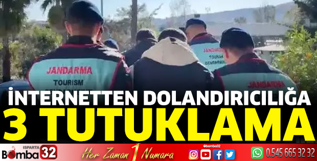 İnternetten dolandırıcılığa 3 tutuklama
