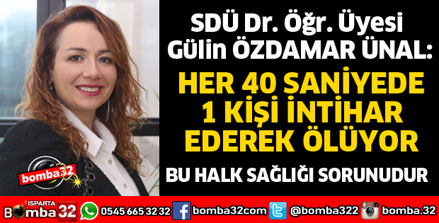 İNTİHAR HALK SAĞLIĞI SORUNUDUR