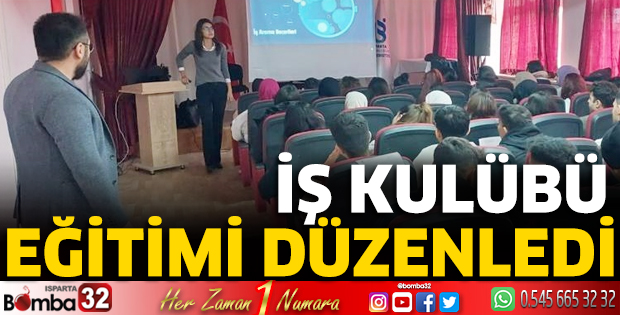 İş Kulübü Eğitimi düzenlendi